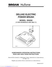 NuTone BN200 Operating Instructions Manual