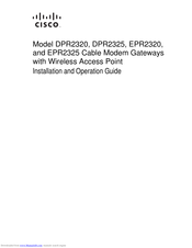 Cisco EPR2320 Installation And Operation Manual