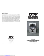 MTX CT12SW Owner's Manual