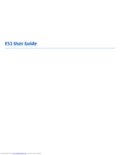 Nokia E51 - Smartphone 130 MB User Manual