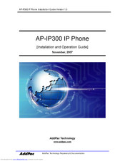 AddPac AP-IP300 Installation And Operation Manual