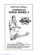 whites Coinmaster 5500/D Series 3 Operator's Manual