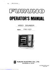 Furuno FMV-603 Operator's Manual