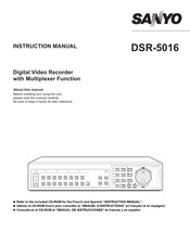 Sanyo DSR-5016P Instruction Manual
