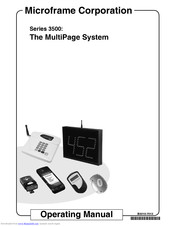 Microframe Corporation 3500 series Operating Manual