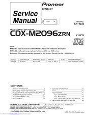 Pioneer CDX-M2096ZRN Service Manual