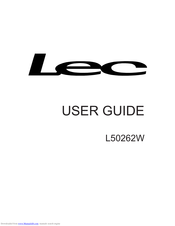 Lec L50262W User Manual