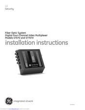GE Security S7707V Installation Instructions Manual