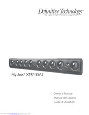 Definitive Technology MYTHOS XTR-SSA5 Owner's Manual