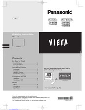 Panasonic Viera TH-L50E6Z Operating Instructions Manual