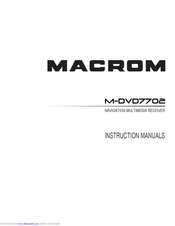 Macrom M-DVD7702 Instruction Manual