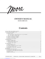 Moore 5400 Owner's Manual