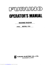 Furuno 1721 Operator's Manual
