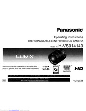 Panasonic H-VSO14140 Operating Instructions Manual