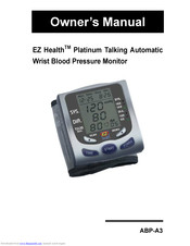 Tremblay Harrison EZ Health ABP-A3 Owner's Manual