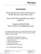 Dimplex BINGHAM BHM 10 Instructions Manual