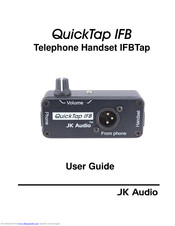 JK Audio QuickTap IFB User Manual