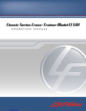 Life Fitness CL5XH Operation Manual