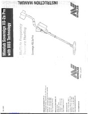 Minelab Sovereign XS-2a Pro Instruction Manual
