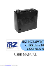 iRZ MC52iWDT User Manual