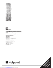 Hotpoint GCA641IX Operating Instructions Manual