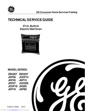 Ge ZEK957 Series Technical Service Manual