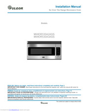 FULGOR MWOR530A2ASS Installation Manual