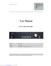 Audyn PRE-2 User Manual