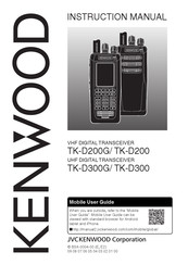 Kenwood TK-D300 Instruction Manual