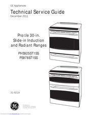 Ge Profile PHS925ST1SS Technical Service Manual