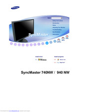 SAMSUNG SYNCMASTER 740NW MANUAL Pdf 