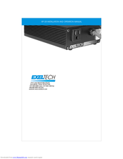 ExelTech XP 125 Installation And Operation Manual