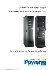 Uninterruptible Power Supplies PowerWAVE 9000 DPA Installation And Operating Manual