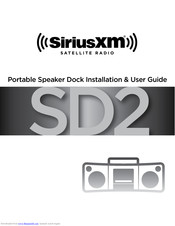 Sirius xm radio SXSD2 Manuals | ManualsLib