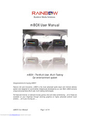 Rainbow Media Solutions mBOX User Manual