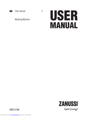 Zanussi ZWS 5108 User Manual