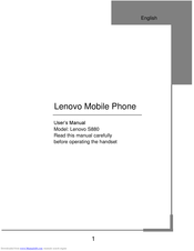 Lenovo S880 User Manual