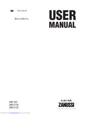 Zanussi ZWP 582 User Manual