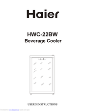 Haier HWC-22BW User Instructions