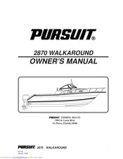 Pursuit 2870 Walkaround Owner's Manual