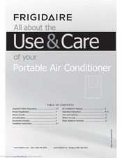 Frigidaire Portable Air Conditioner Use & Care Manual