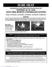 Sure Heat SCVFR18L Installation And Operating Instructions Manual