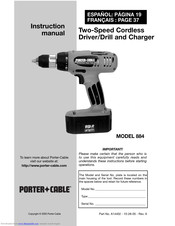 Porter-Cable 887 Instruction Manual