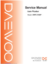 Daewoo DWF-216SP Service Manual