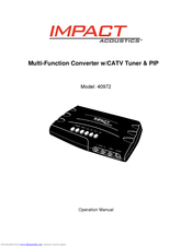 Impact Acoustics 40972 Operation Manual
