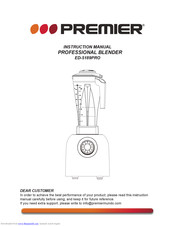 Premier ED-5189PRO Instruction Manual
