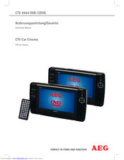 AEG CTV 4944 DVB-T/DVD Instruction Manual