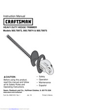 Craftsman 900.79974 Instruction Manual