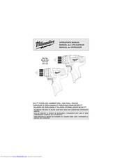 Milwaukee 2410-20 Operator's Manual