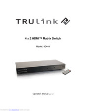 TRUlink 40444 Operation Manual